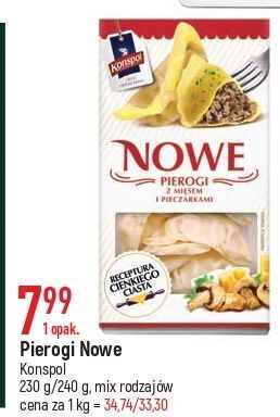 E.Leclerc Pierogi z mięsem i pieczarkami konspol oferta