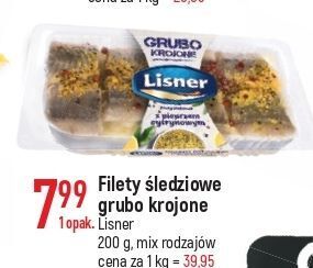 E.Leclerc Filety śledziowe grubo krojone z pieprzem cytrynowym lisner oferta