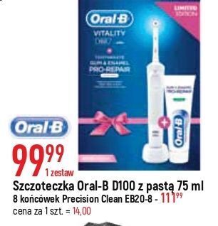 E.Leclerc Końcówki do szczoteczek eb20-8 oral-b vitality precision clean oferta