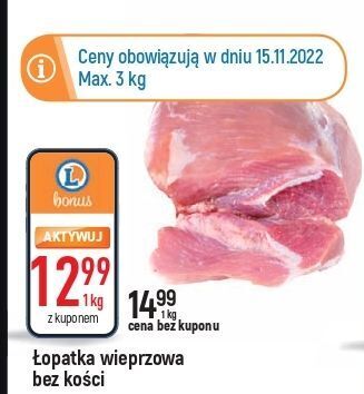 E.Leclerc Łopatka wieprzowa bez kości oferta