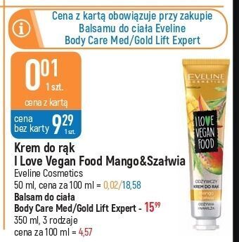E.Leclerc Krem do rąk odżywczy mango-szałwia eveline i love vegan food oferta