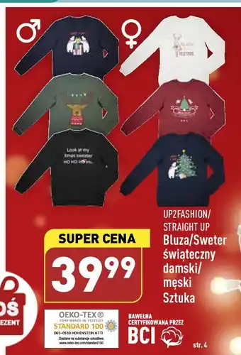 ALDI Sweter świąteczny up2fashion oferta