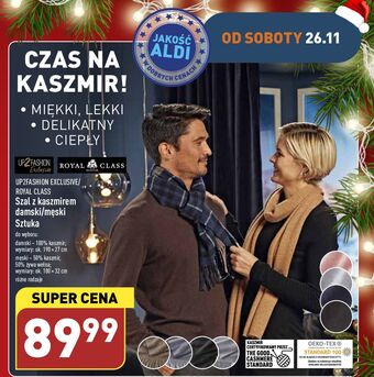 ALDI Szal z kaszmirem up2fashion oferta