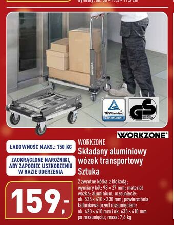 ALDI Wózek transportowy składany work zone oferta