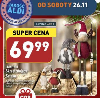 ALDI Skrzat 138 cm living art oferta