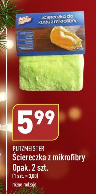 ALDI Ściereczki z mikrofibry do kurzu putzmeister oferta