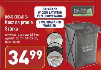 ALDI Kosz na pranie 37 x 53 29 cm home creation oferta