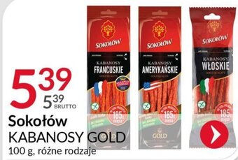 Eurocash Sokołów Kabanosy Gold 100 g oferta