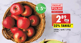 Biedronka jabłka, opak. 1,5kg oferta