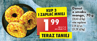 Biedronka donut o smaku mango, 70g oferta
