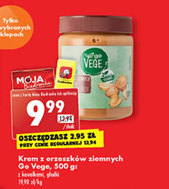 Biedronka Go Vege krem z orzeszków ziemnych 500g oferta