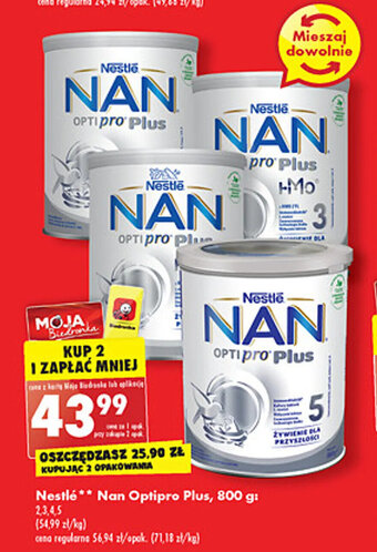 Biedronka Nestle nan optipro plus 800g oferta