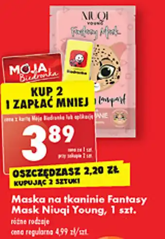 Biedronka Niuqi Young maska na tkaninie Fantasy Mask oferta