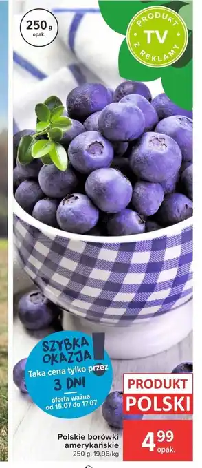 Carrefour Market Polskie borówki amerykańskie 250g oferta