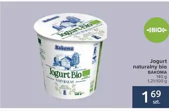 Carrefour Market Jogurt naturalny BIO Bakoma 140g oferta