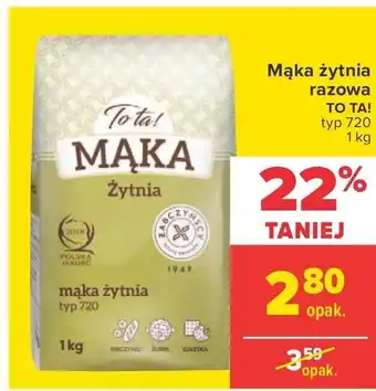 Carrefour Market Mąka żytnia razowa 1kg oferta
