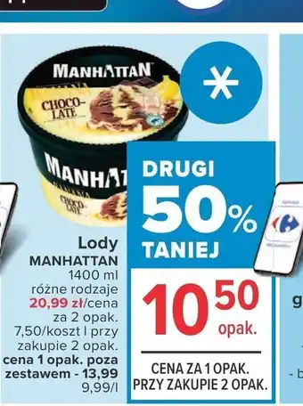 Carrefour Market Lody Manhattan 1,4l oferta