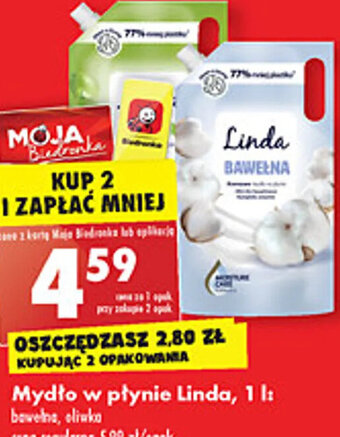 Biedronka linda mydło w płynie, 1l oferta