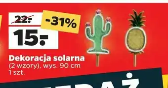 Netto Dekoracja solarna 90 cm kaktus 1 SZT oferta