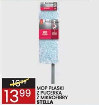 Wafelek Stella mop płaski z pucerką z mikrofibry oferta