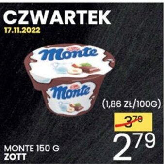 Wafelek Zott monte 150g oferta