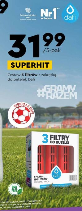 Biedronka Filtry do butelki dafi oferta