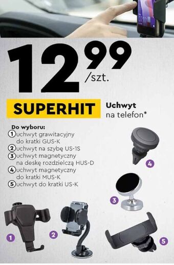 Biedronka Uchwyt na szybę us-1s setty oferta