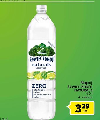 Carrefour Express Woda z nutą limonki i mięty zero żywiec zdrój naturals oferta