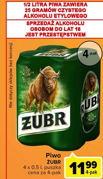 Carrefour Express Piwo żubr 1768 oferta