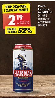 Biedronka Piwo harnaś jasne pełne oferta