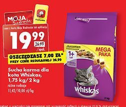 Biedronka Karma dla kota z kurczakiem whiskas oferta