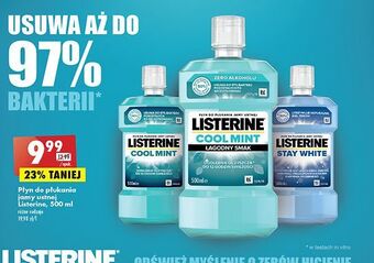 Biedronka Płyn do płukania ust listerine stay white oferta