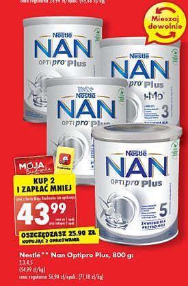 Biedronka Mleko 2 nestle nan optipro plus oferta