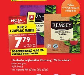 Biedronka Herbata earl grey remsey oferta
