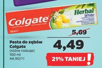 Netto Pasta do zębów white colgate herbal oferta