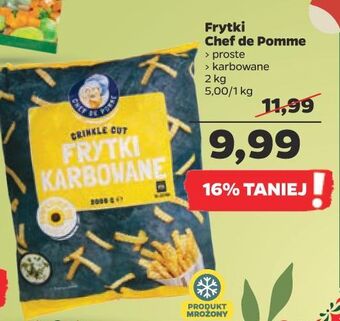 Netto Frytki karbowane chef pomme oferta