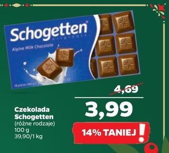 Netto Czekolada alpine milk schogetten oferta