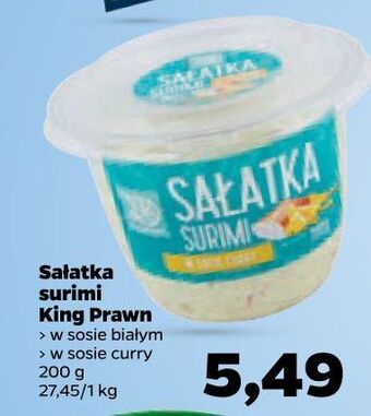 Netto Sałatka surimi w sosie curry king prawn oferta