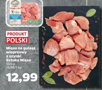 Netto Mięso na gulasz wieprzowy z szynki sztuka mięsa netto oferta