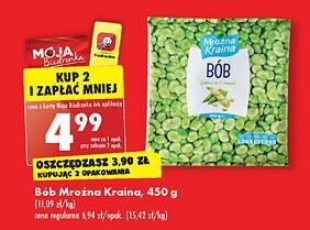 Biedronka Bób mrożony mroźna kraina oferta