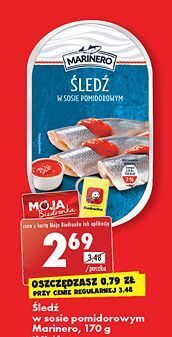 Biedronka Śledż w sosie pomidorowym marinero oferta