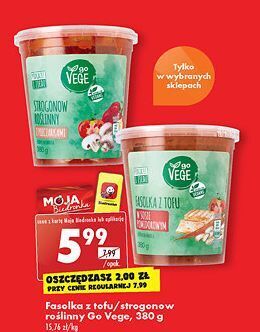 Biedronka Fasolka z tofu govege oferta