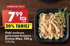 Biedronka Flaki wołowe gotowane krojone kraina mięs oferta