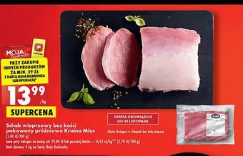 Biedronka Schab wieprzowy bez kości kraina mięs oferta