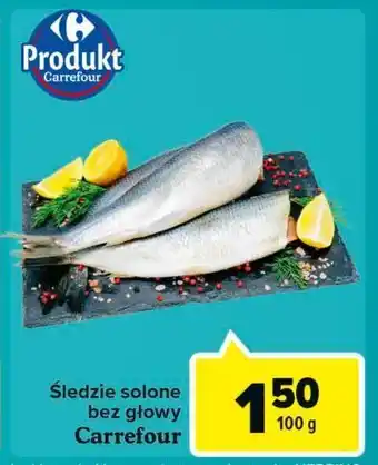 Carrefour Market Śledź solony bez głowy carrefour oferta