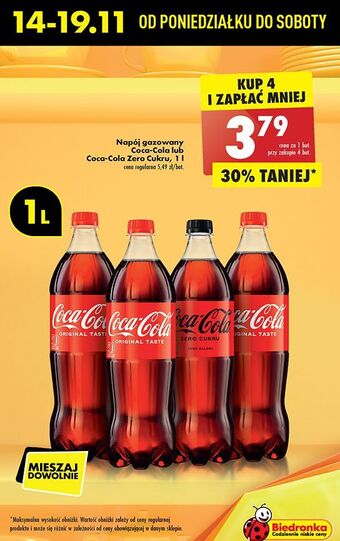 Biedronka Napój coca-cola oferta