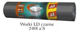ADEKS Jan Niezbędny worki LD czarne 240l a'8 oferta