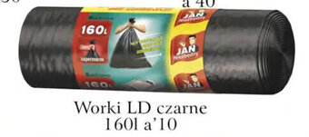 ADEKS Jan Niezbędny worki LD czarne 160l a'10 oferta