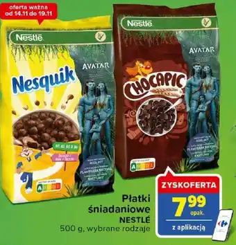 Carrefour Nestle Płatki śniadaniowe 500 g oferta