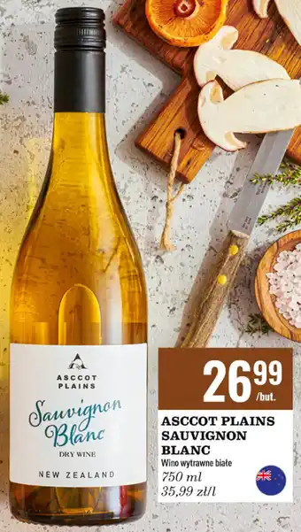 Biedronka Asccot plains sauvignon blanc wino wytrawne białe 750 ml oferta